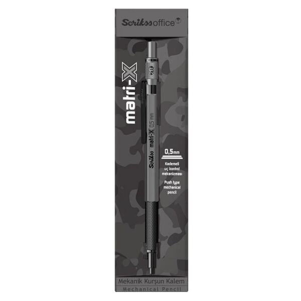 Scrikss Matri-X Gri 05 mm Versatil Kalem
