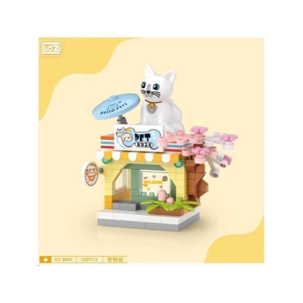 LOZ 8601 Mikro Blok Çanta Pet Shop 120 Parça