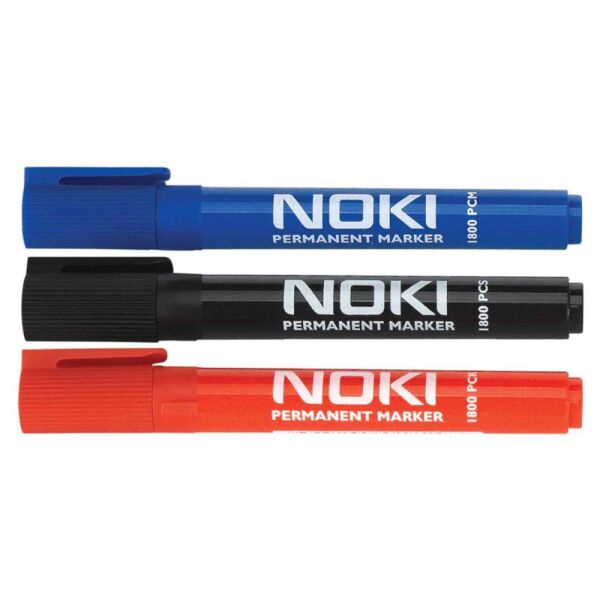 Noki Permanent Marker Kesik Uç Siyah 1800Pcs