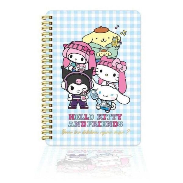 Victorias Journals Hello Kitty Kuromi 14x20 Sert Kapak Spiralli Günlük 524-1890