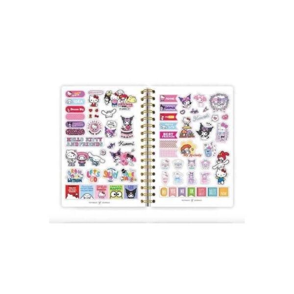 Victorias Journals Hello Kitty Kuromi 14x20 Sert Kapak Spiralli Günlük 524-1890