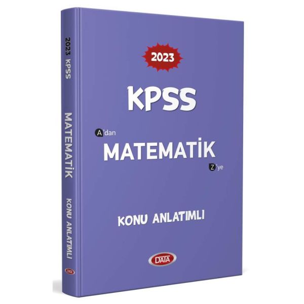 Data 2023 Kpss A dan Z ye Matematik Konu Anlatımlı