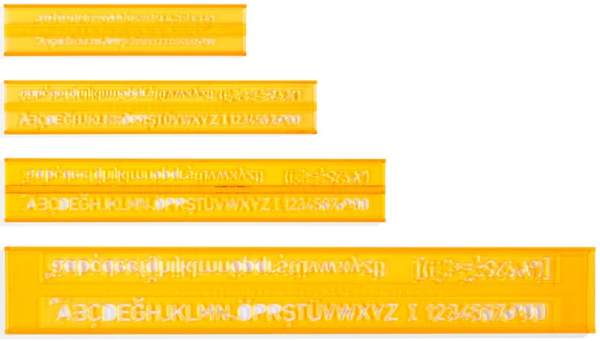 Hatas Yazı Seti Teknik Resim 3-5-7-10 mm 2250