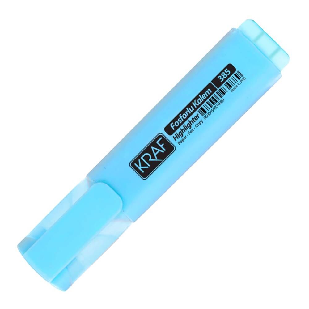 Kraf Fosforlu Kalem 385 Mavi
