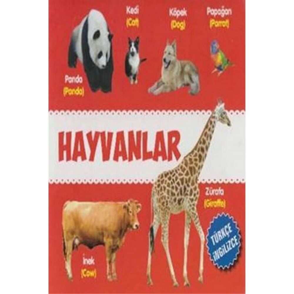 Karton Kitaplar Hayvanlar Türkçe İngilizce