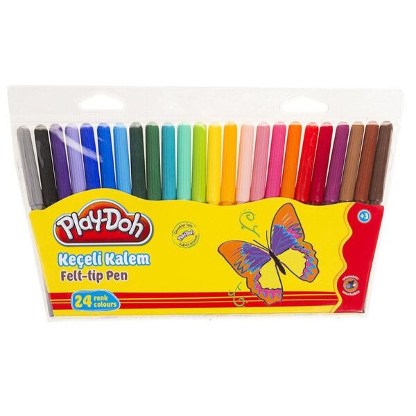 Playdoh Keçeli Kalem 24 Renk KE006