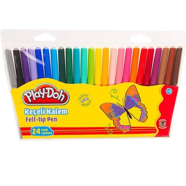 Playdoh Keçeli Kalem 24 Renk KE006