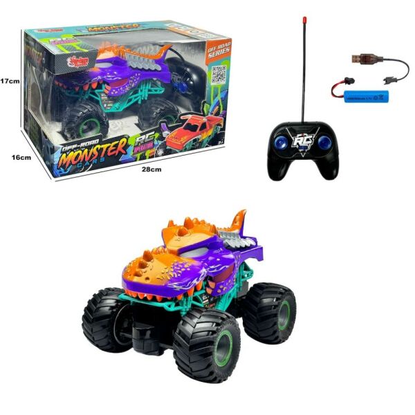 Vardem Uzaktan Kumandalı Full Fonksiyon Şarjlı Monster Canavar Araba 1010