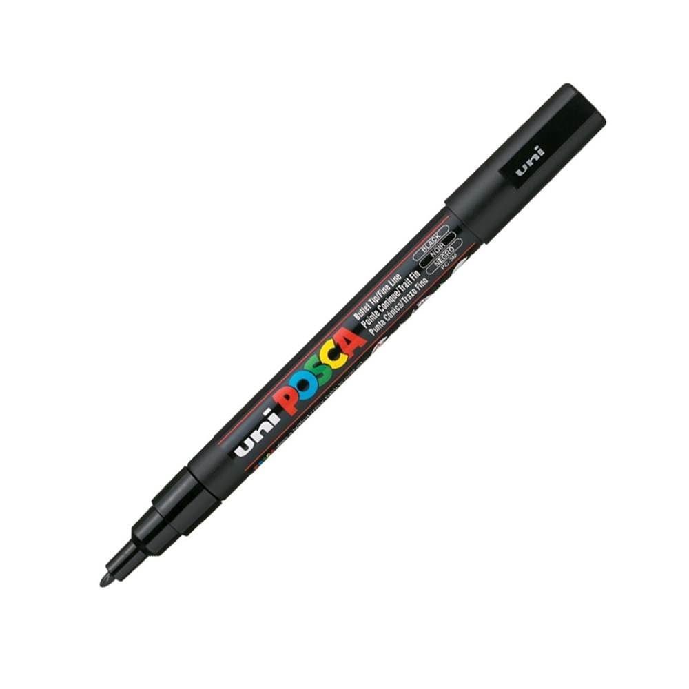 Uniball Posca PC-3M 09-1.3 mm Siyah Boyama Markörü
