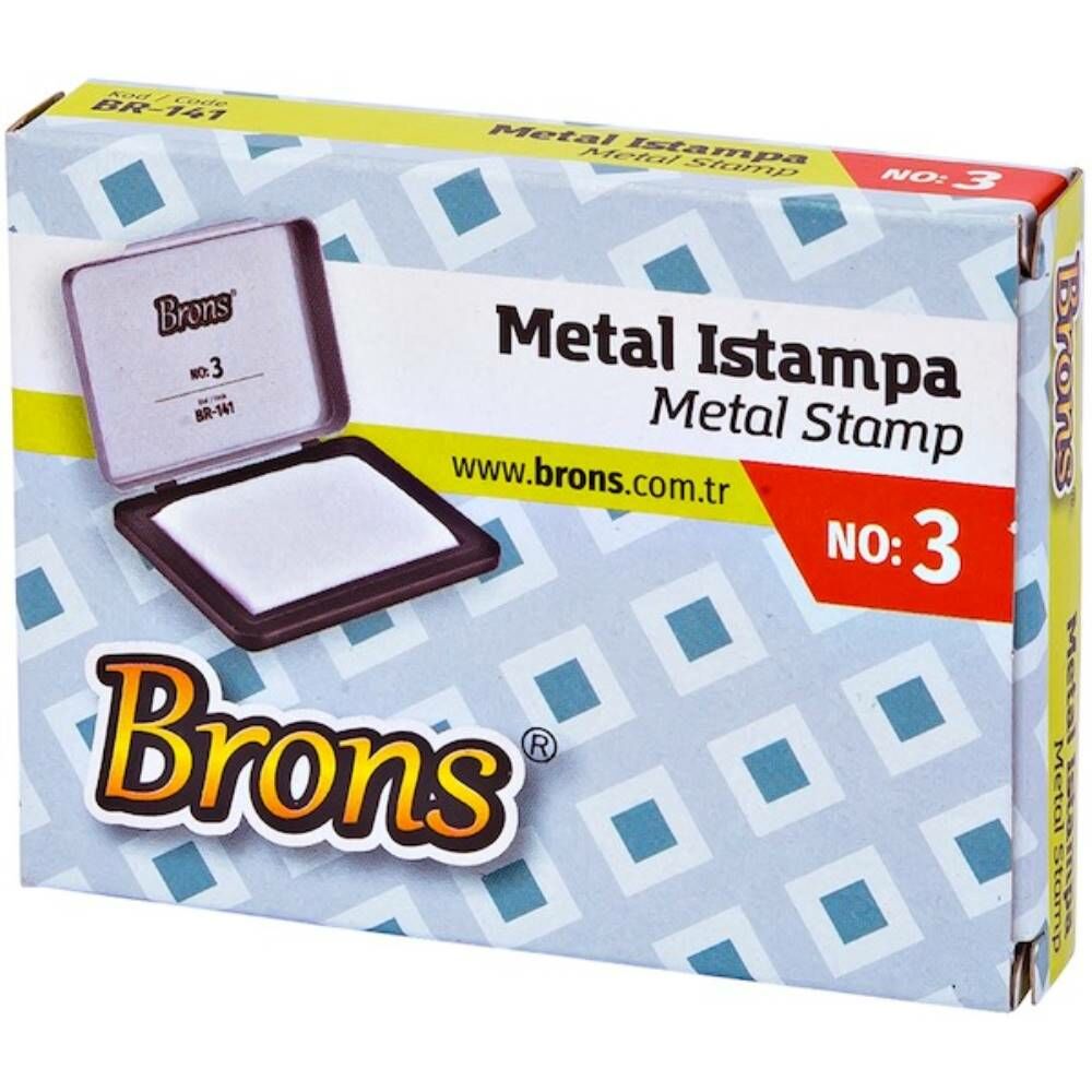 Brons Istampa No:3 Metal 6X8 Cm Br-141