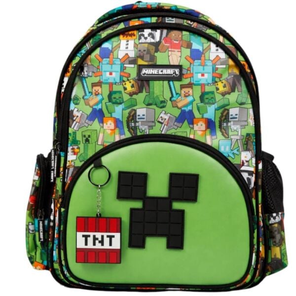 Minecraft Logo Baskılı Suni Deri İlkokul Çantası 26600