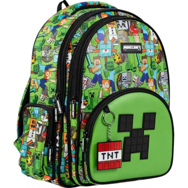 Minecraft Logo Baskılı Suni Deri İlkokul Çantası 26600