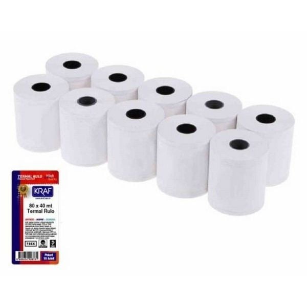 Termal Rulo 80x40 10 lu