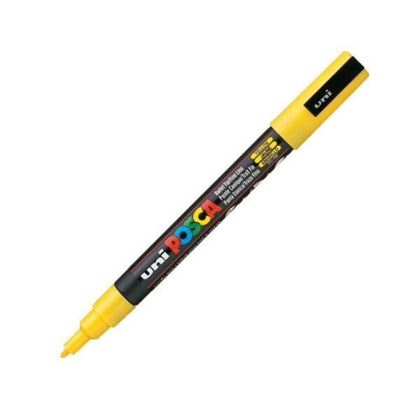 Uniball Posca Boyama Markörü PC-3M 09-1.3 mm Sarı