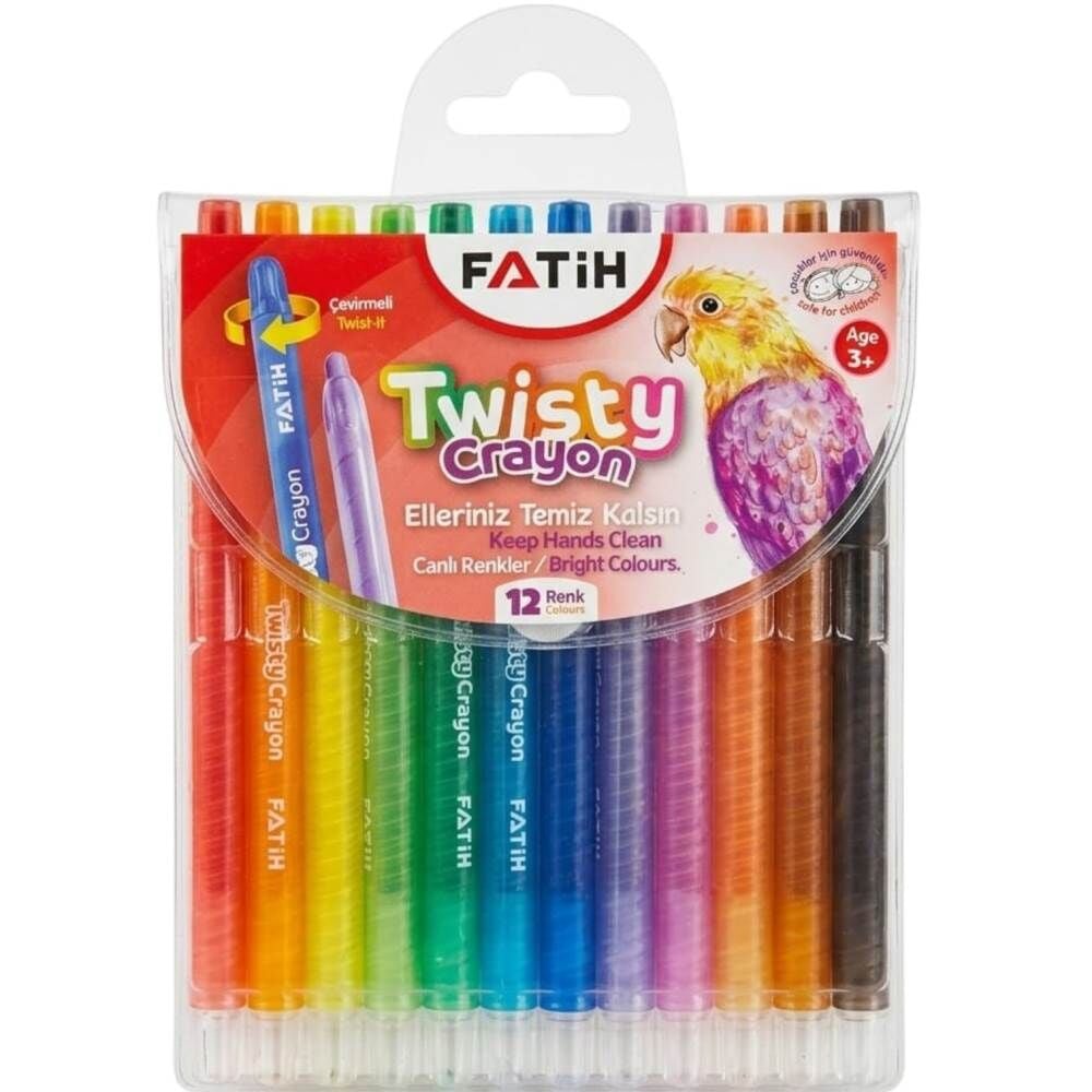 Fatih 12 Renk Çevirmeli Mum Boya