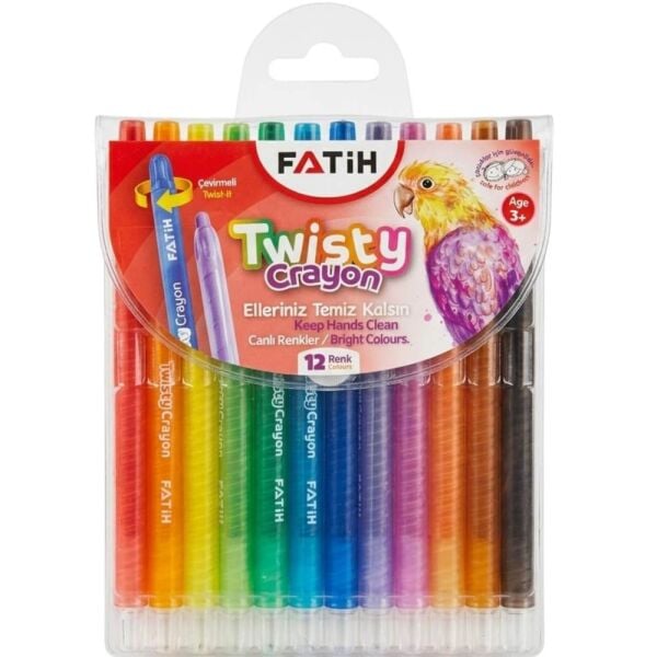 Fatih 12 Renk Çevirmeli Mum Boya