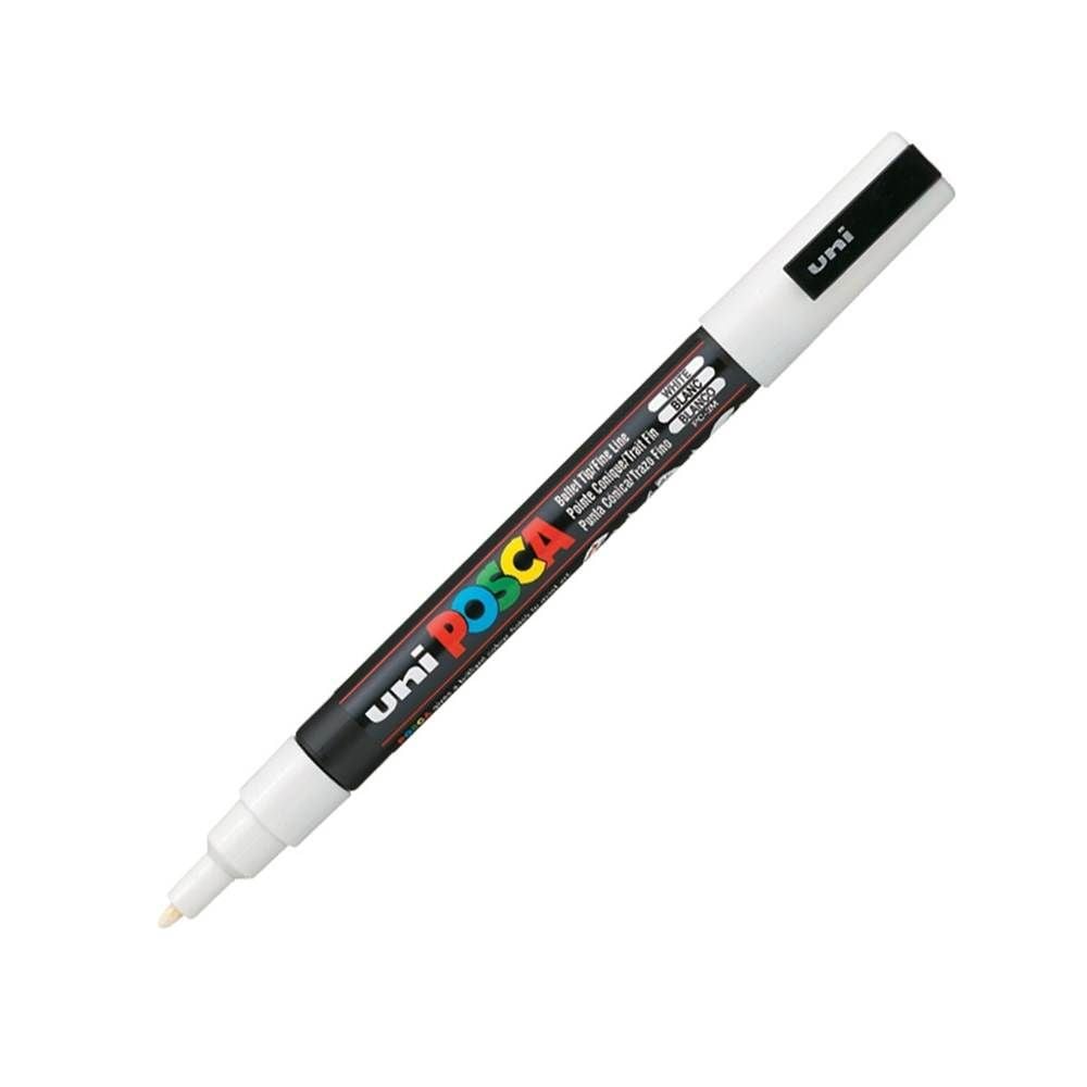 Uniball Posca Boyama Markörü PC-3M 09-1.3 mm Beyaz
