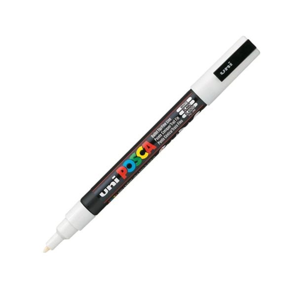 Uniball Posca Boyama Markörü PC-3M 09-1.3 mm Beyaz