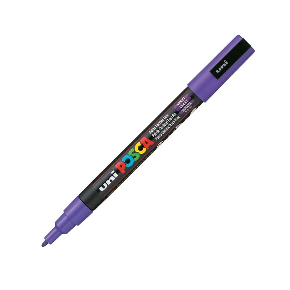 Uniball Posca PC-3M 09-1.3 mm Mor Boyama Markörü