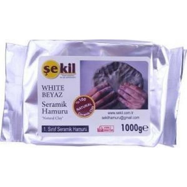 Şekil Seramik Hamuru 1000 gr Beyaz