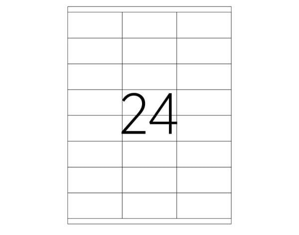 Tanex TW-2324 70x35 mm Laser Etiket