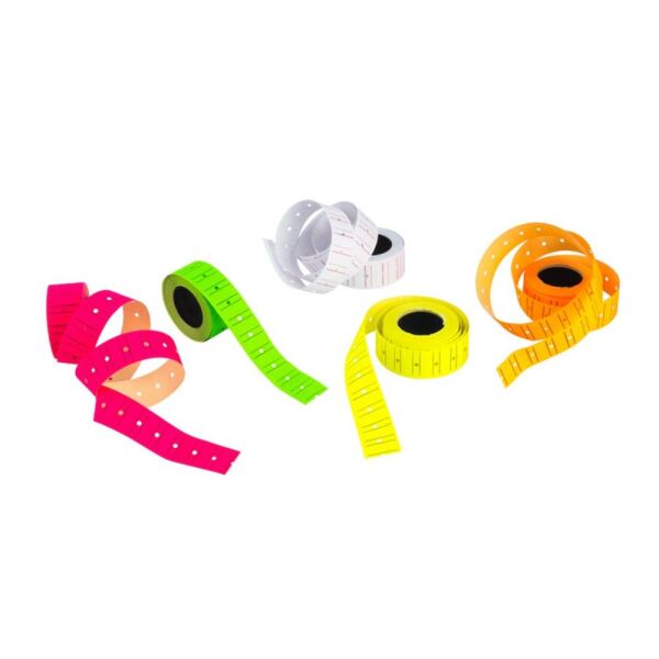 Kraf Motex Etiket 12X21 Mm Fosforlu Sarı