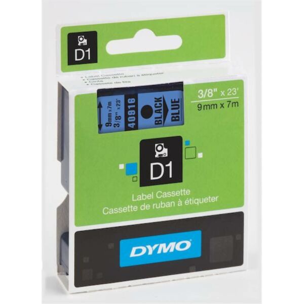 Dymo Şerit D1 9Mm X 7Mt Mavi/Siyah 720710 40916