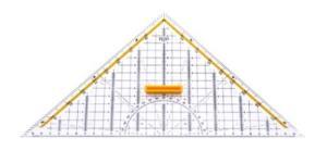 Hatas Gönye 32 cm Geometrik Açılı 0520