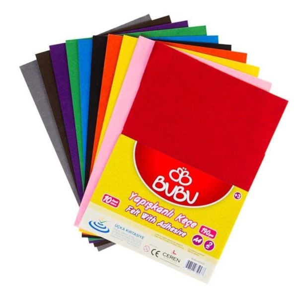 Bu-Bu Yapışkanlı Keçe A4 Bubu-Ke0002