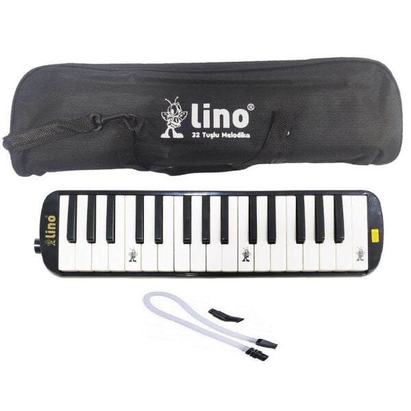 Lino LN-32-SS 32 Tuşlu Bez Çantalı Siyah Melodika