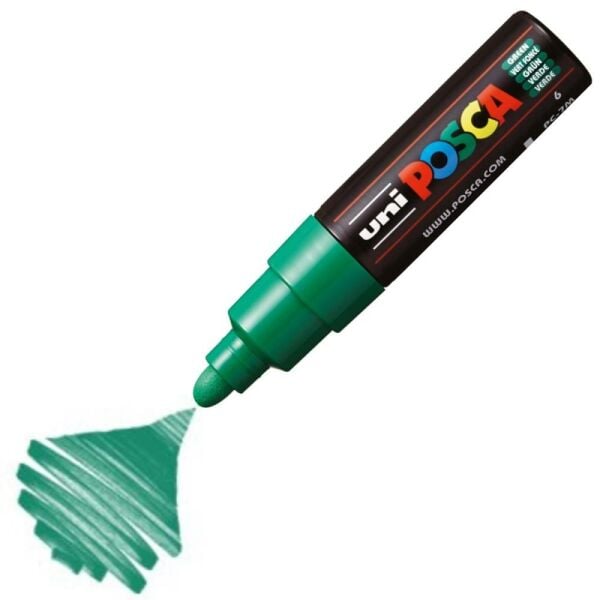 Uniball Posca Boyama Markörü PC-7M 4.5-5.5 mm Yeşil