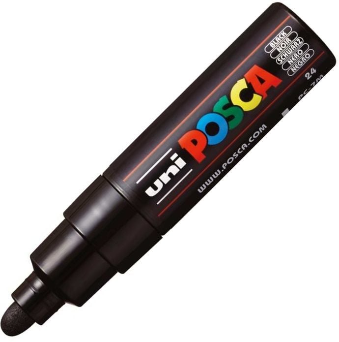 Uniball Posca Boyama Markörü PC-7M 4.5-5.5 mm Siyah