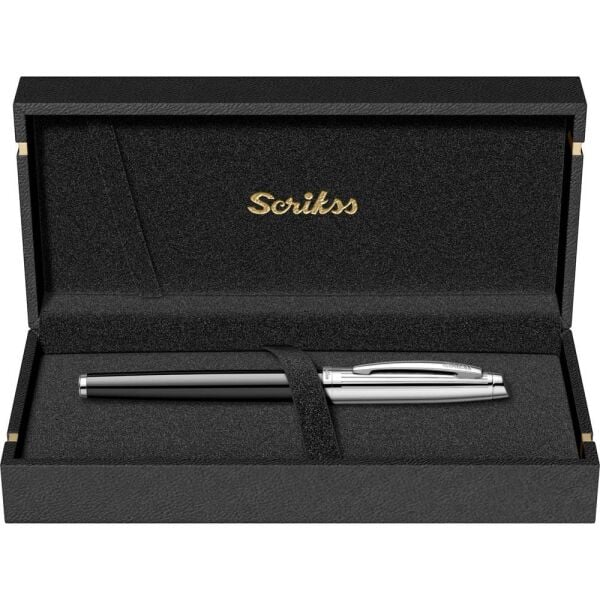 Scrikss 39 Siyah Krom Roller Kalem