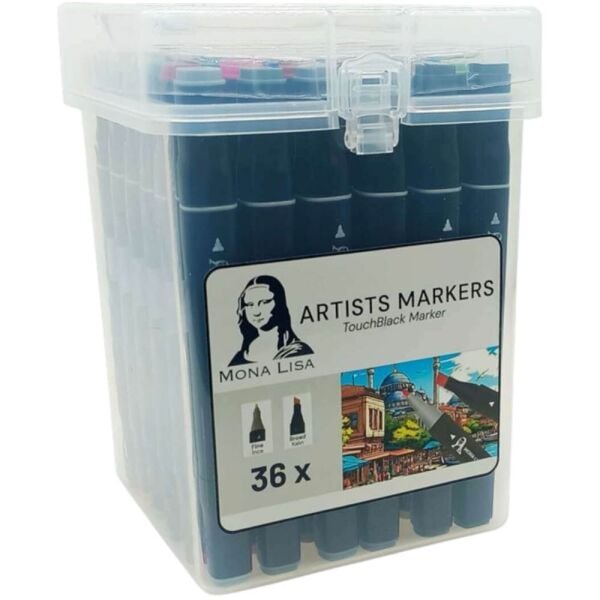 Monalisa 36 Rrenk Touch Black Marker Kalem