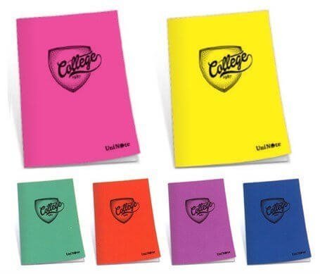 College A4 100 Yaprak Çizgili Plastik Kapak Okul Defteri 76007