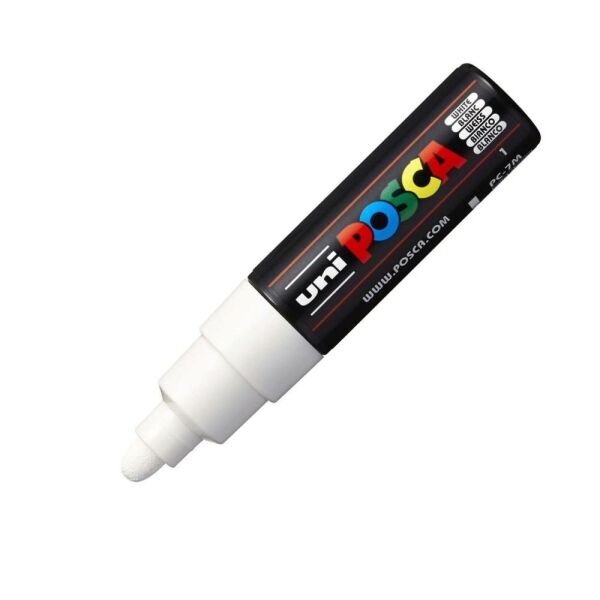 Uniball Posca Boyama Markörü PC-7M 4.5-5.5 mm Beyaz