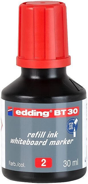 Edding E-BT30 30 ml Kırmızı Tahta Kalemi Mürekkebi