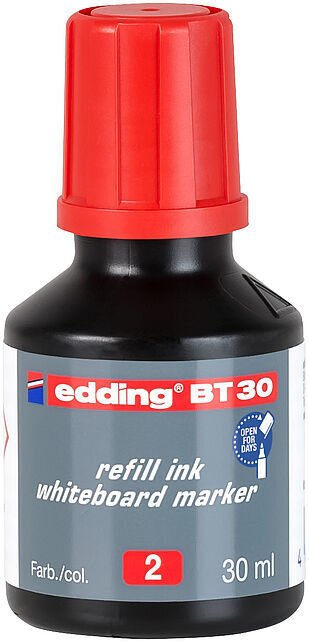 Edding E-BT30 30 ml Kırmızı Tahta Kalemi Mürekkebi