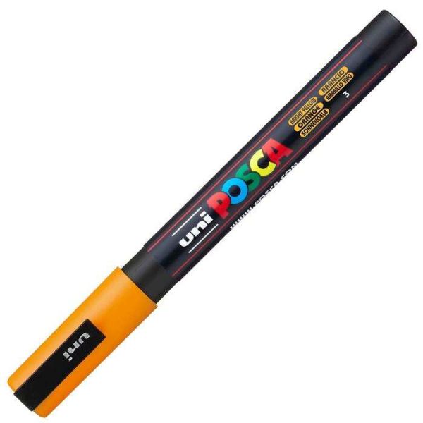 Uniball Posca Boyama Markörü PC-3M 09-1.3 mm Parlak Sarı