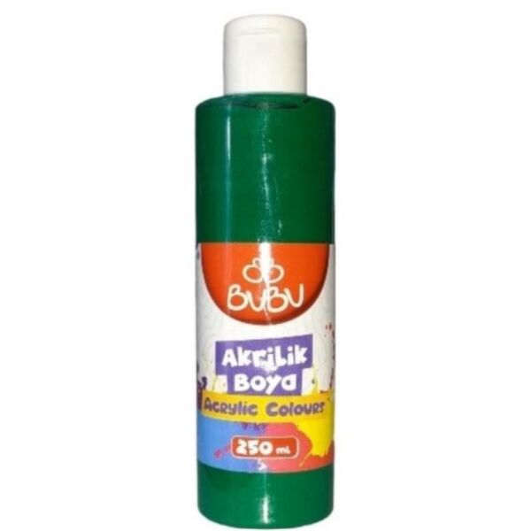 Bu-Bu Akrilik Boya 250 Gr. Yeşil Bubu-Akr005