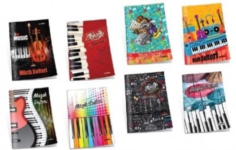 Uni Note Müzik Defteri A4 30 Yaprak Karton Kapak 22001
