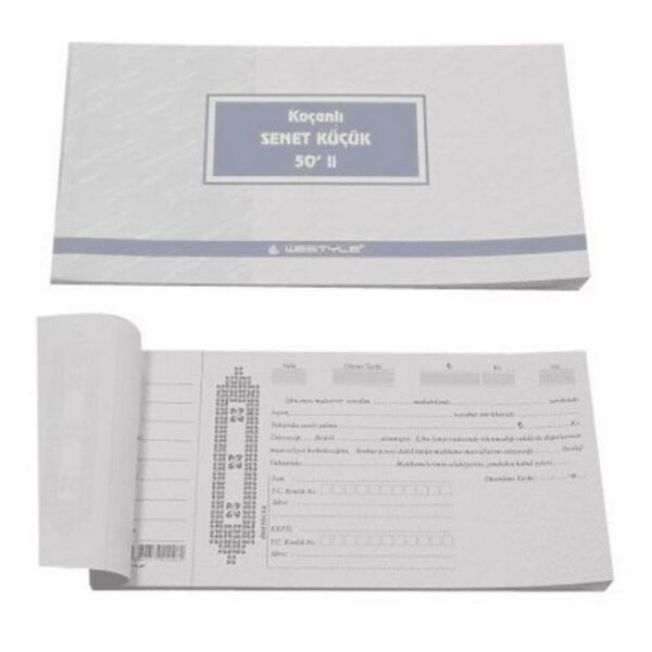 Özkan Senet Zımbalı Koçanlı Küçük 50 li BM671 171