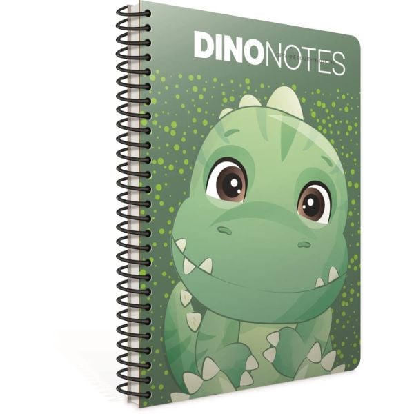 Dino A4 80 Yaprak Çizgili Karton Kapak Spiralli Defter 7182