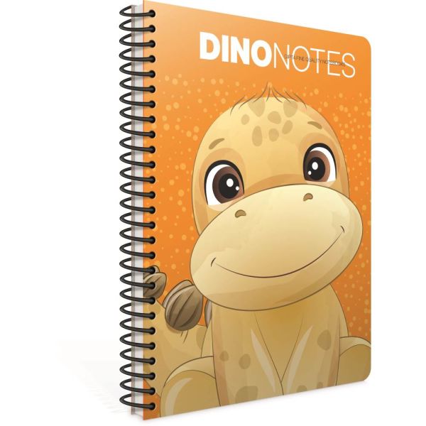 Dino A4 80 Yaprak Çizgili Karton Kapak Spiralli Defter 7182