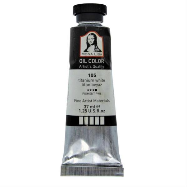 Monalisa Yağlı Boya 37 ml Titan Beyaz 105 MO037-105
