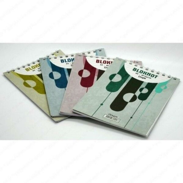 Özkan Spiralli Bloknot A5 40 Yaprak Çizgili M1334 1322