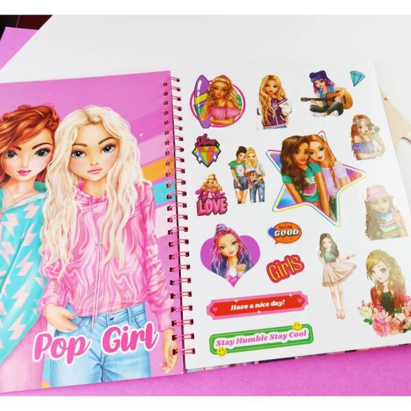 Bam Pop Gril Boyama Kitabı 2163