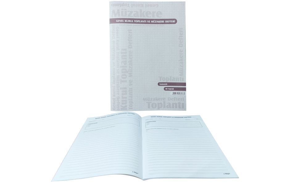 Özkan Genel Kurul Toplantı ve Müzakere Defteri 40 Yaprak Bm137 135
