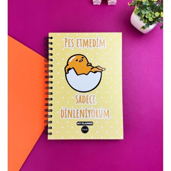 My Planner 1312 Pes Etmedim Sadece Dinliyorum Spiralli Konuşan Ajanda