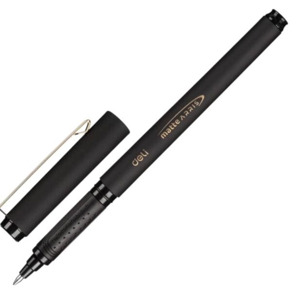 Deli Matte Gel Pen 0.7 mm Siyah Roller Kalem